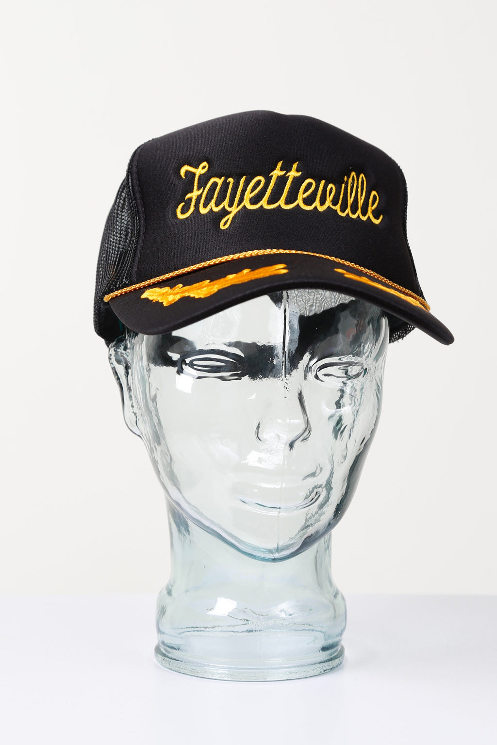 Arkansas Embroidered Trucker Hats - Black + Gold